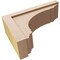 Ekena Millwork 7"W x 21"D x 14"H Classic Warren Rough Cedar Woodgrain TimberThane Corbel, Primed Tan CORUR07X21X14WARRCPR - alternate 4